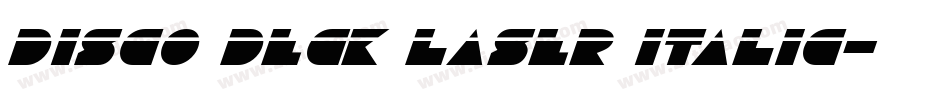 Disco Deck Laser Italic字体转换